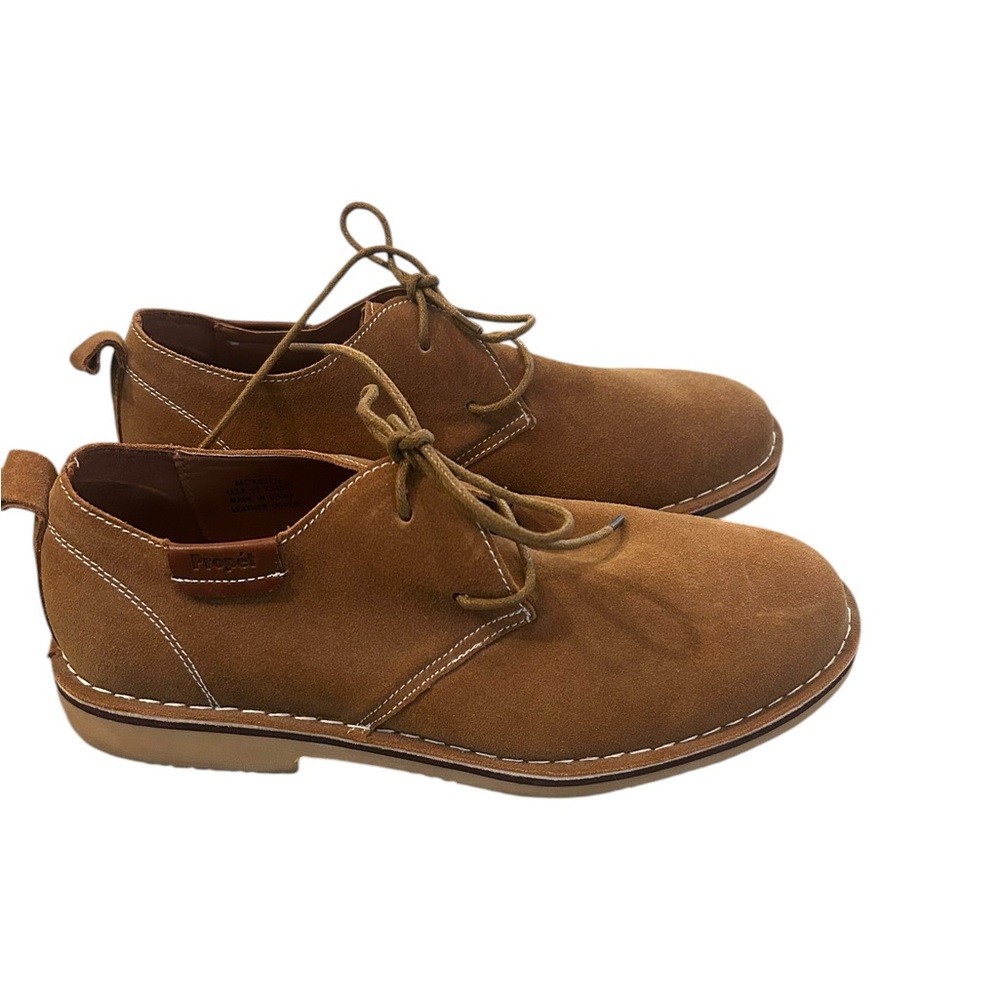 Men's propet  Brown Suede Lace-Up Casual Shoes never worn size 12